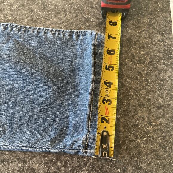 Lee Women's Jeans 14 Med Straight Leg Regular Fit Mid Rise Blue Stretch Denim - Picture 12 of 12